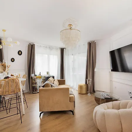 De Luxe A 10 Min De Paris - Sauna, Cinema דירה באגנו